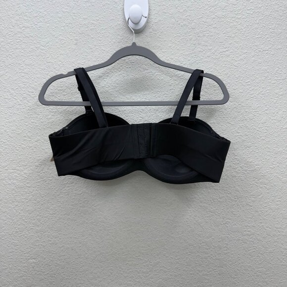 Cacique Bare Solution Black Multi Way Strapless Adjustable Bra Womens 38D NEW - Picture 7 of 7